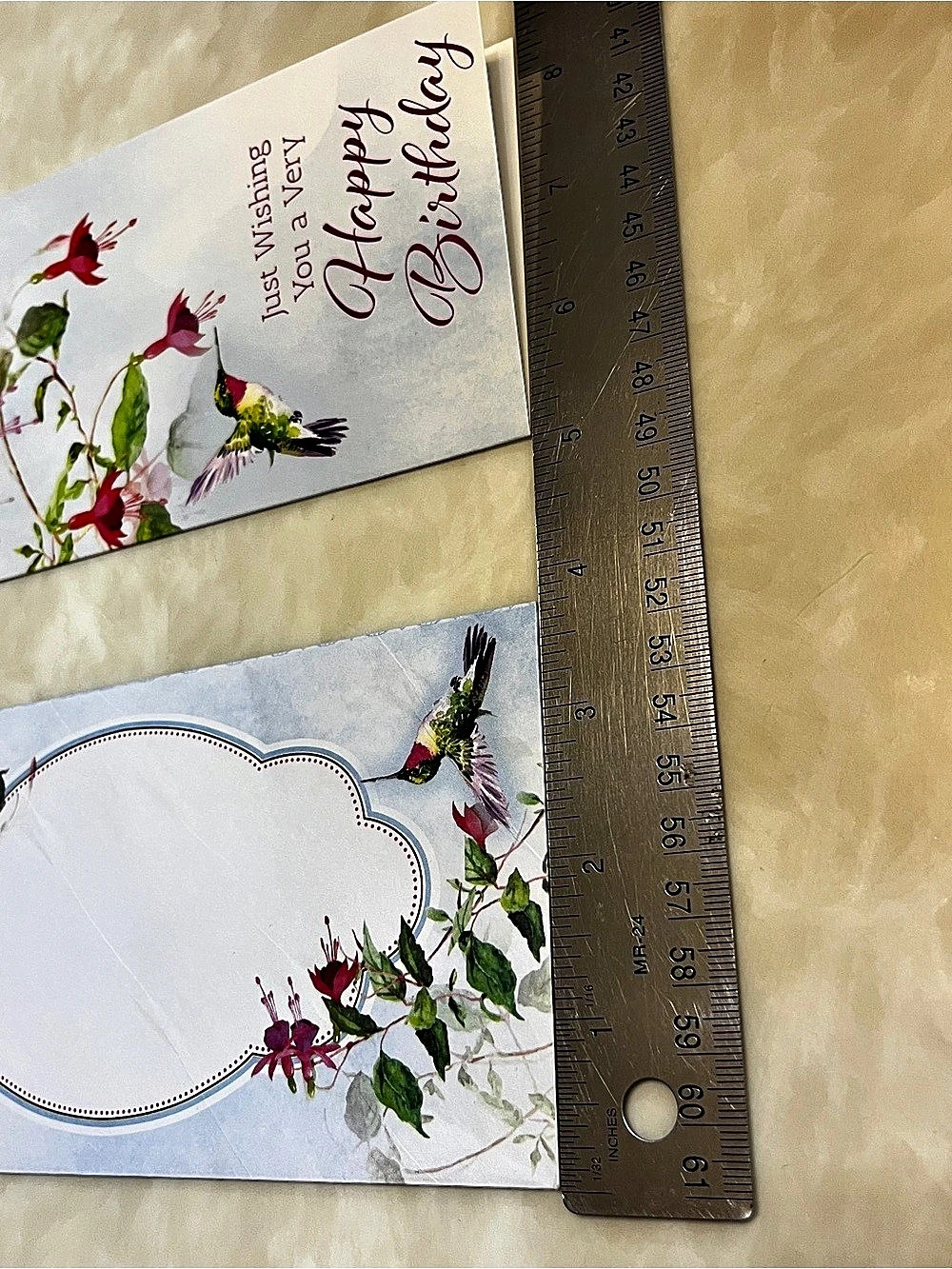 ✨2/$15✨ Birthday card “Just Wishing You a Very Happy Birthday” Hummingbird - Picture 6 of 10